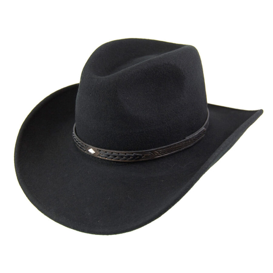 Black Marl Tweed Flat Cap