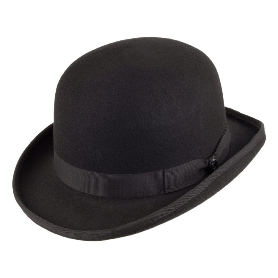 Dark Brown Herringbone Flat Cap