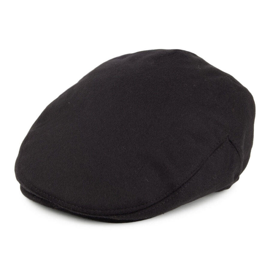 Black Wool Greek Fisherman Cap