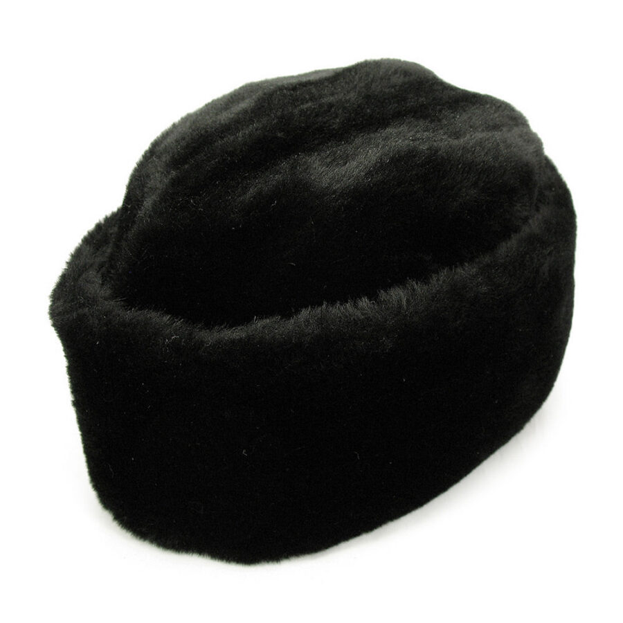 Black Oilcloth Water Resistant Flat Cap