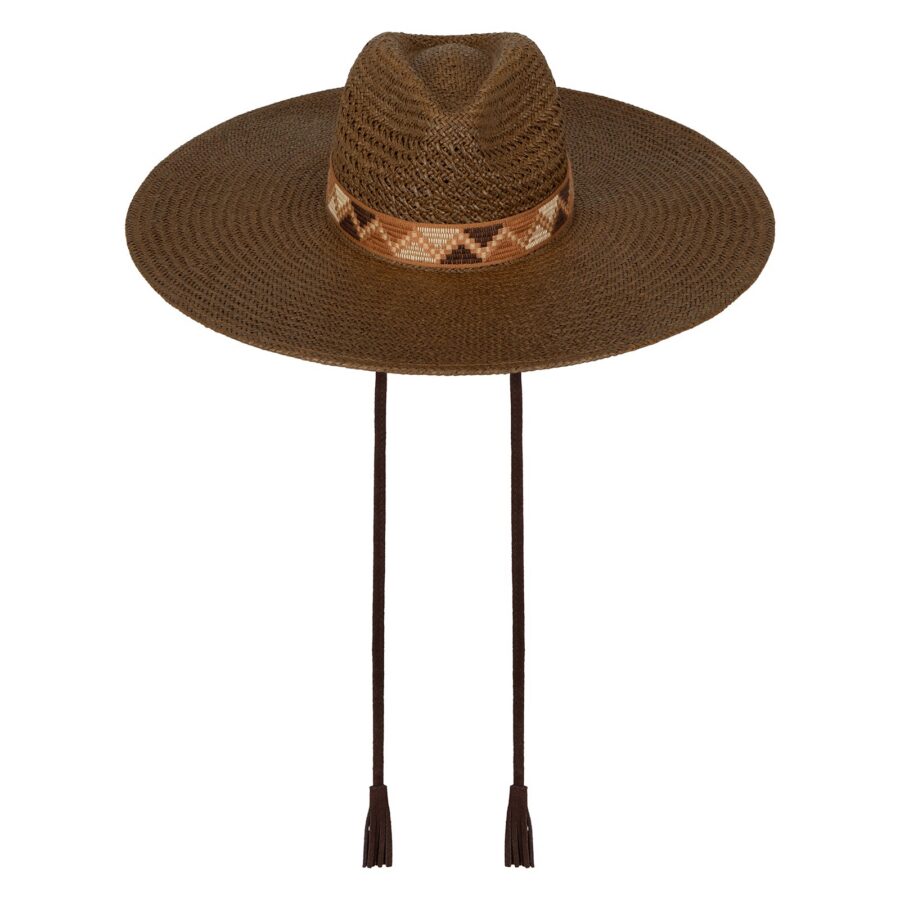 Chocolate Handwoven Western Straw Hat